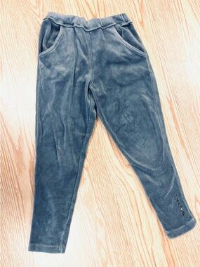 3Pommes Velour Joggers Slate Grey